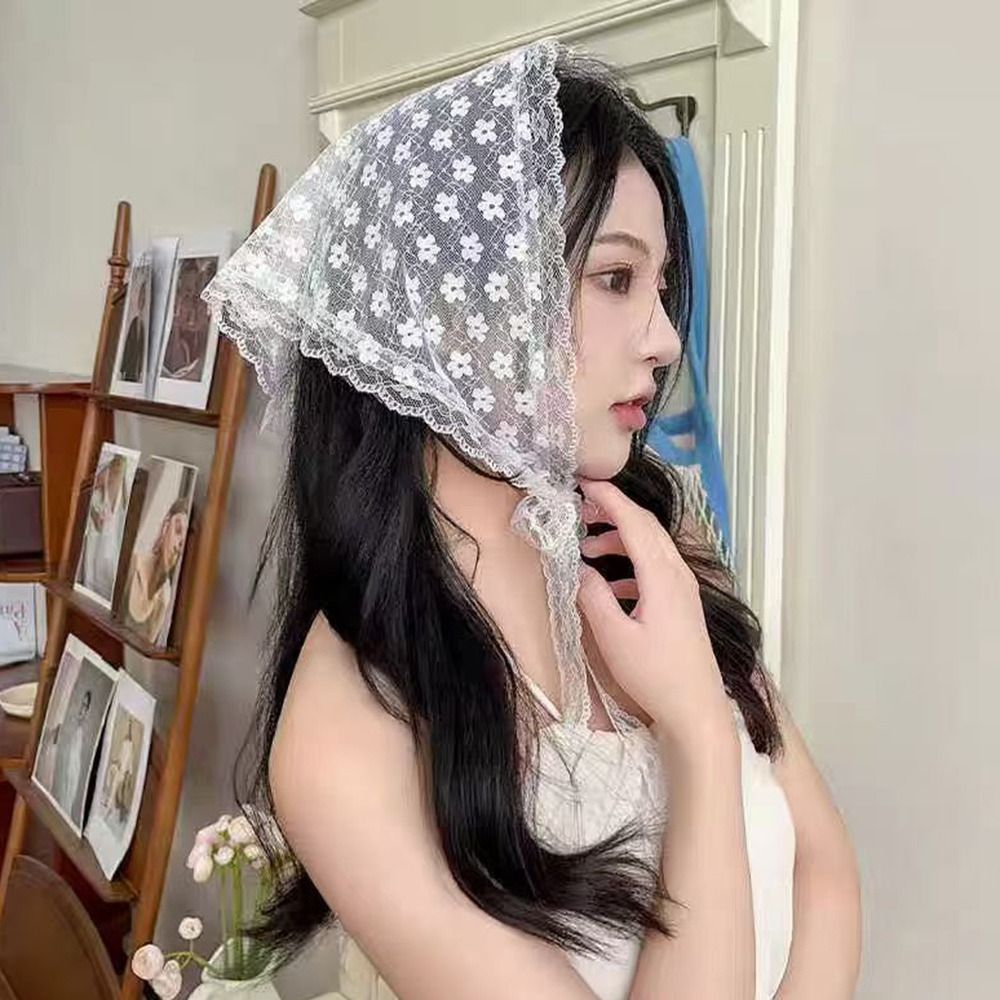 Embroidered Lace Triangle Head – Embroidery Pashmina recenzja i cena