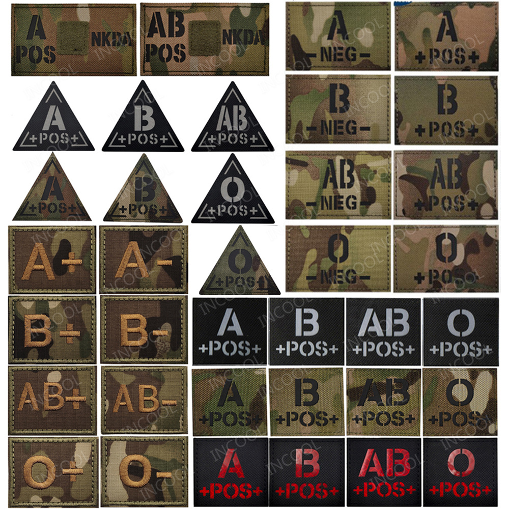 Blood Type Reflective Patches  – Embroidery Fonts recenzja i cena