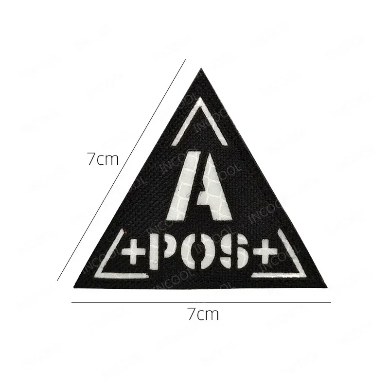 Blood Type Reflective Patches  – Embroidery Fonts recenzja i cena