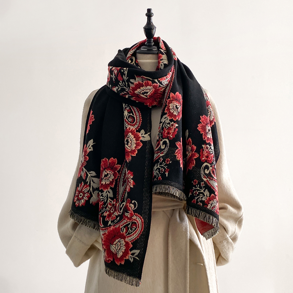 2025 Winter Luxury Imitation C – Embroidery Pashmina recenzja i cena