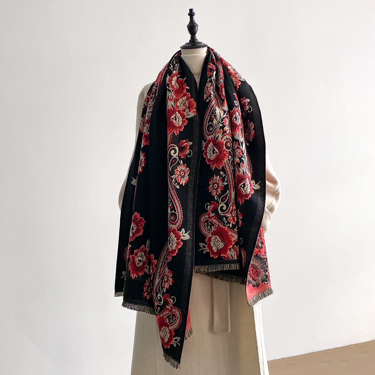 2025 Winter Luxury Imitation C – Embroidery Pashmina recenzja i cena