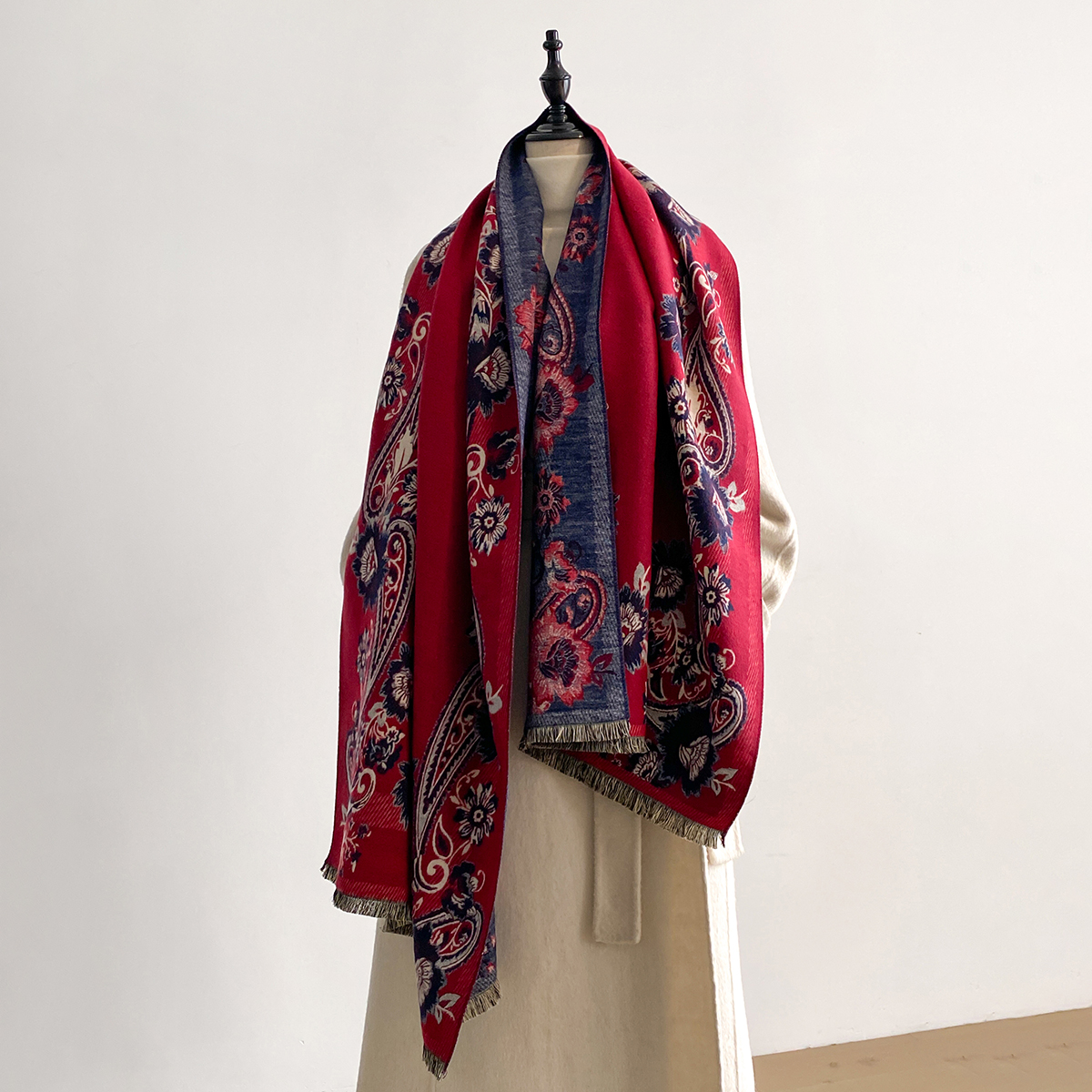 2025 Winter Luxury Imitation C – Embroidery Pashmina recenzja i cena