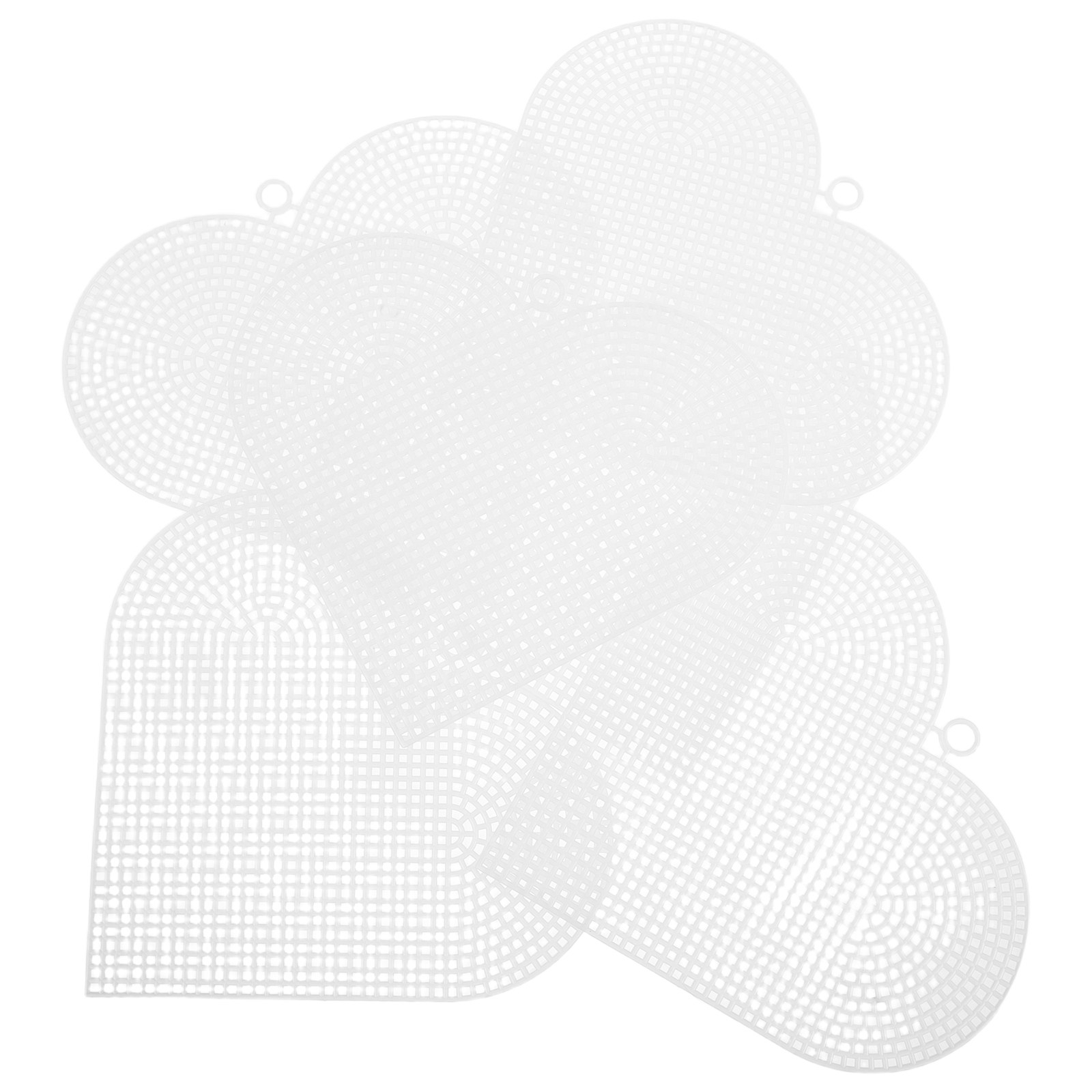 6Pcs Heart Shaped Plastic Canv – Embroidery Sheet recenzja i cena
