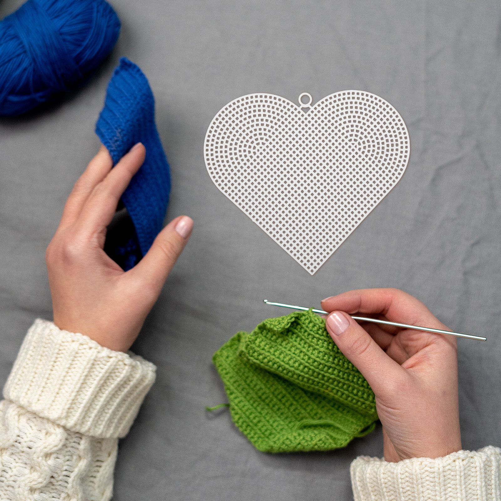 6Pcs Heart Shaped Plastic Canv – Embroidery Sheet recenzja i cena