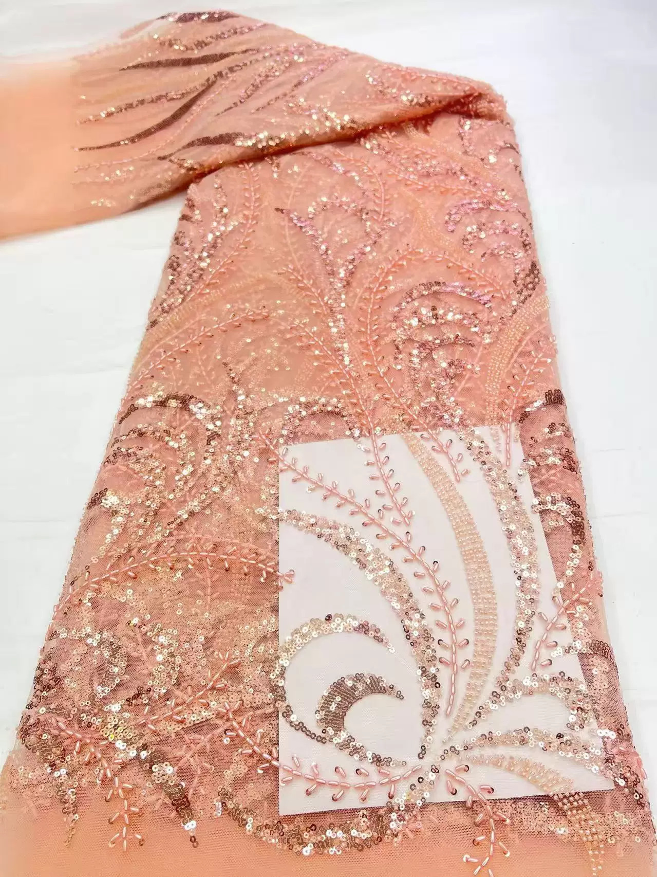 5yard soft lace fabric Pearl t – Embroidery Wedding recenzja i cena