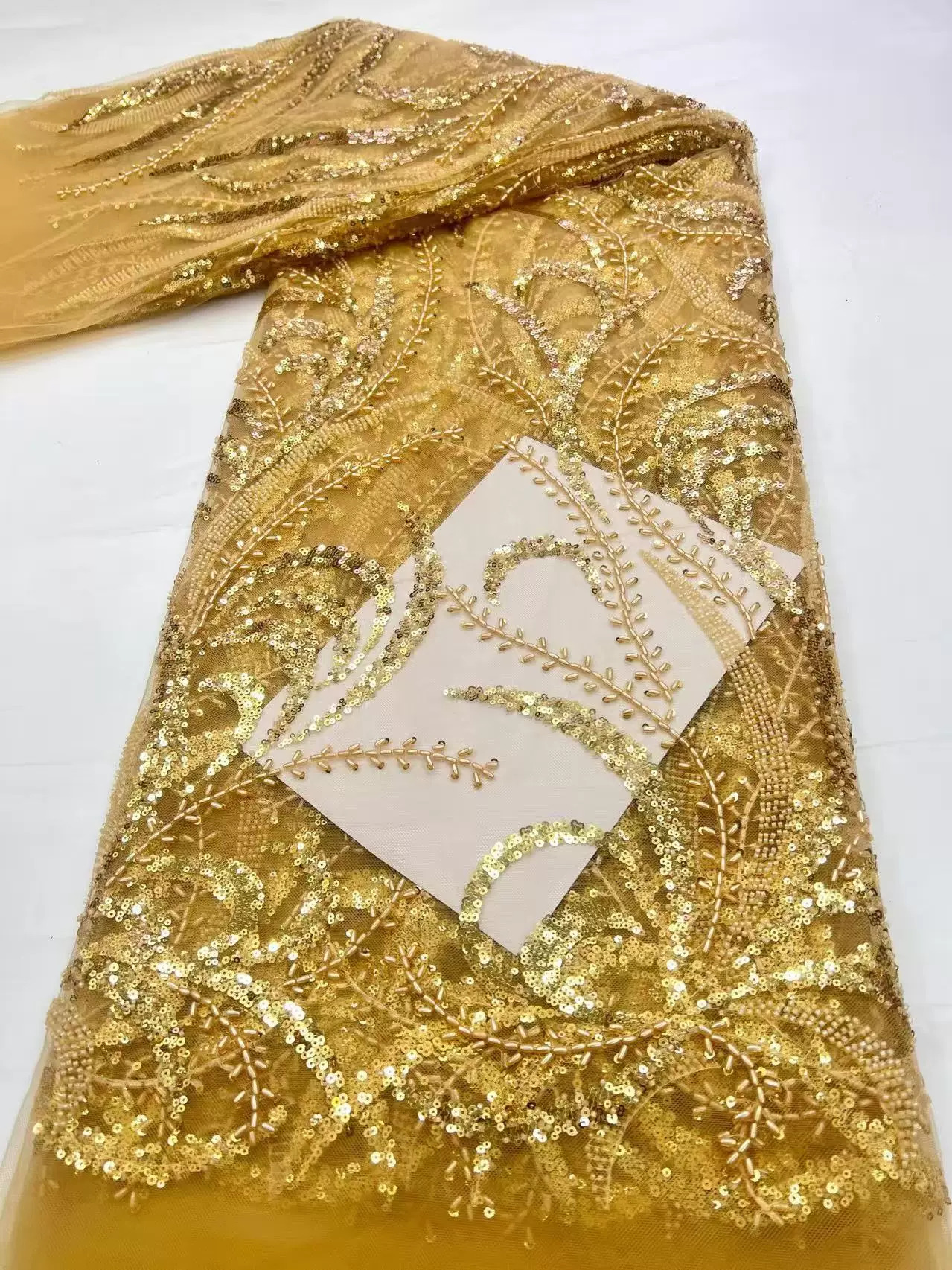 5yard soft lace fabric Pearl t – Embroidery Wedding recenzja i cena