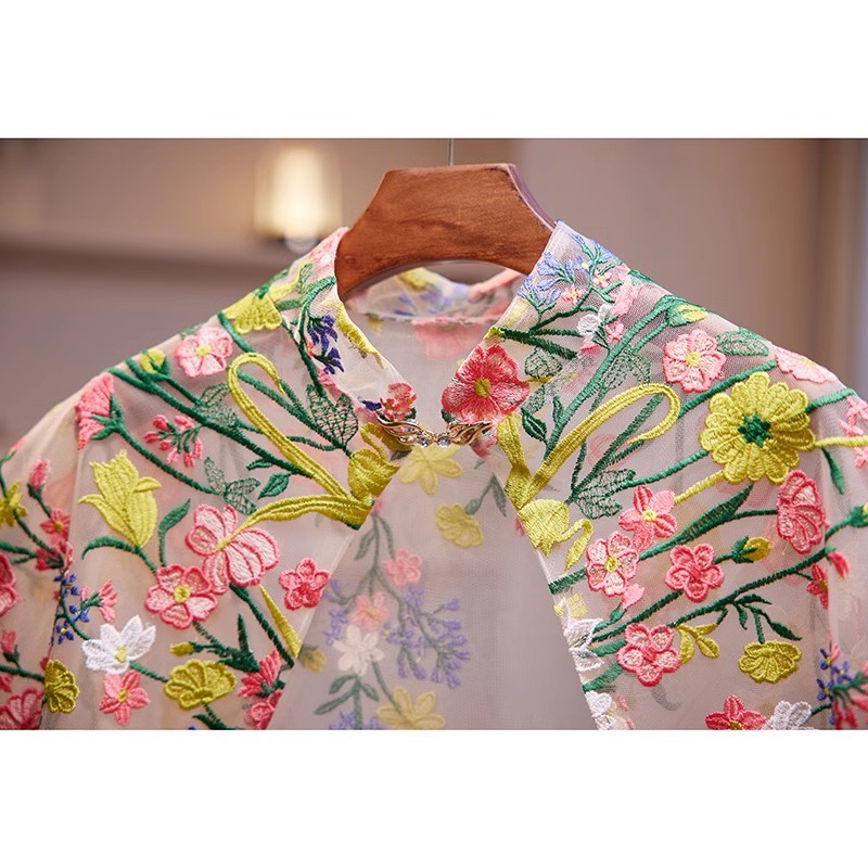 Women's Spring Summer Floral E – Embroidery Pashmina recenzja i cena