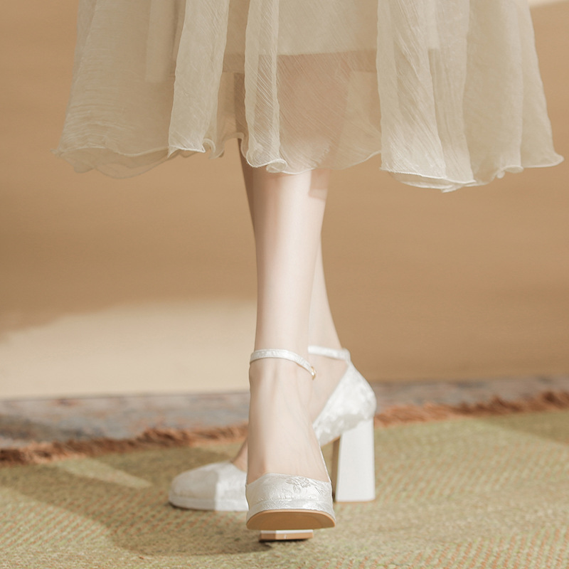 Women's White Embroidery Ankle – Embroidery Wedding recenzja i cena