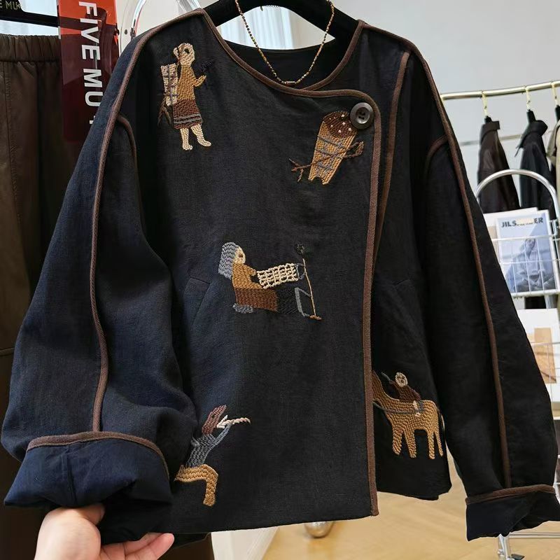 Heavy Embroidery Round Neck Sh – Embroidery Jacket recenzja i cena