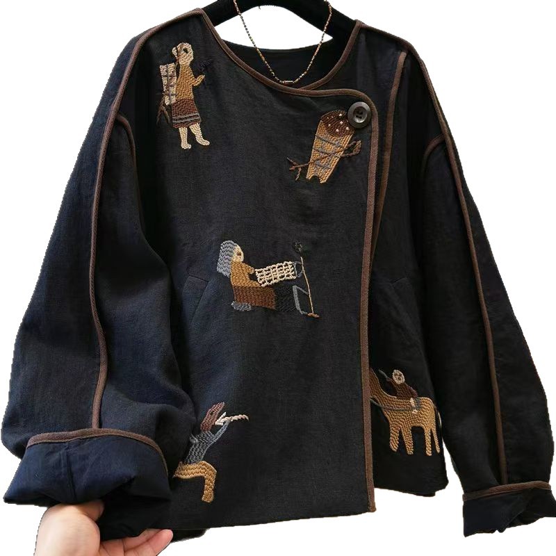 Heavy Embroidery Round Neck Sh – Embroidery Jacket recenzja i cena